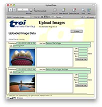 The result: images in FileMaker database (no GPS location data)