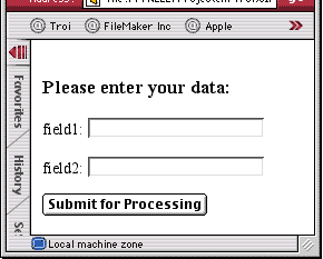 web form