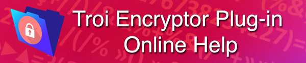 Encryptor Online Help pages