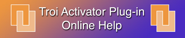 Activator Online Help pages for FileMaker Pro 16