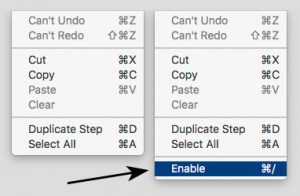 Enable script steps is only available in FileMaker Pro Advanced 17 with developer tools enabled!