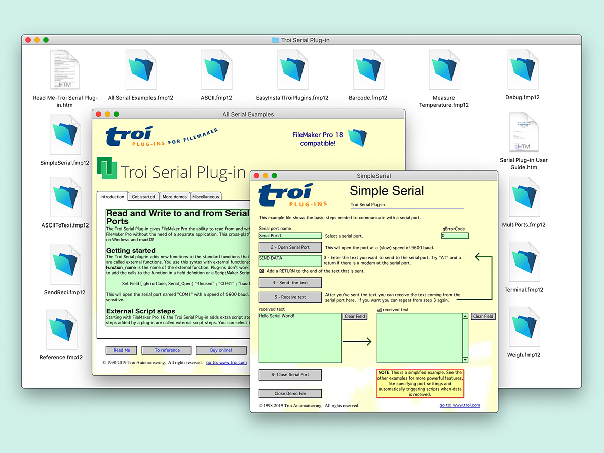 Troi Serial Plugin screenshot