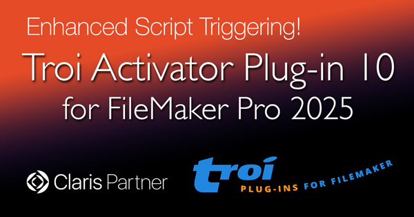Troi Activator Plug-in 10 for FileMaker Pro 2025