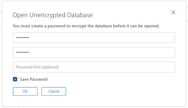 open-unencrypted-database